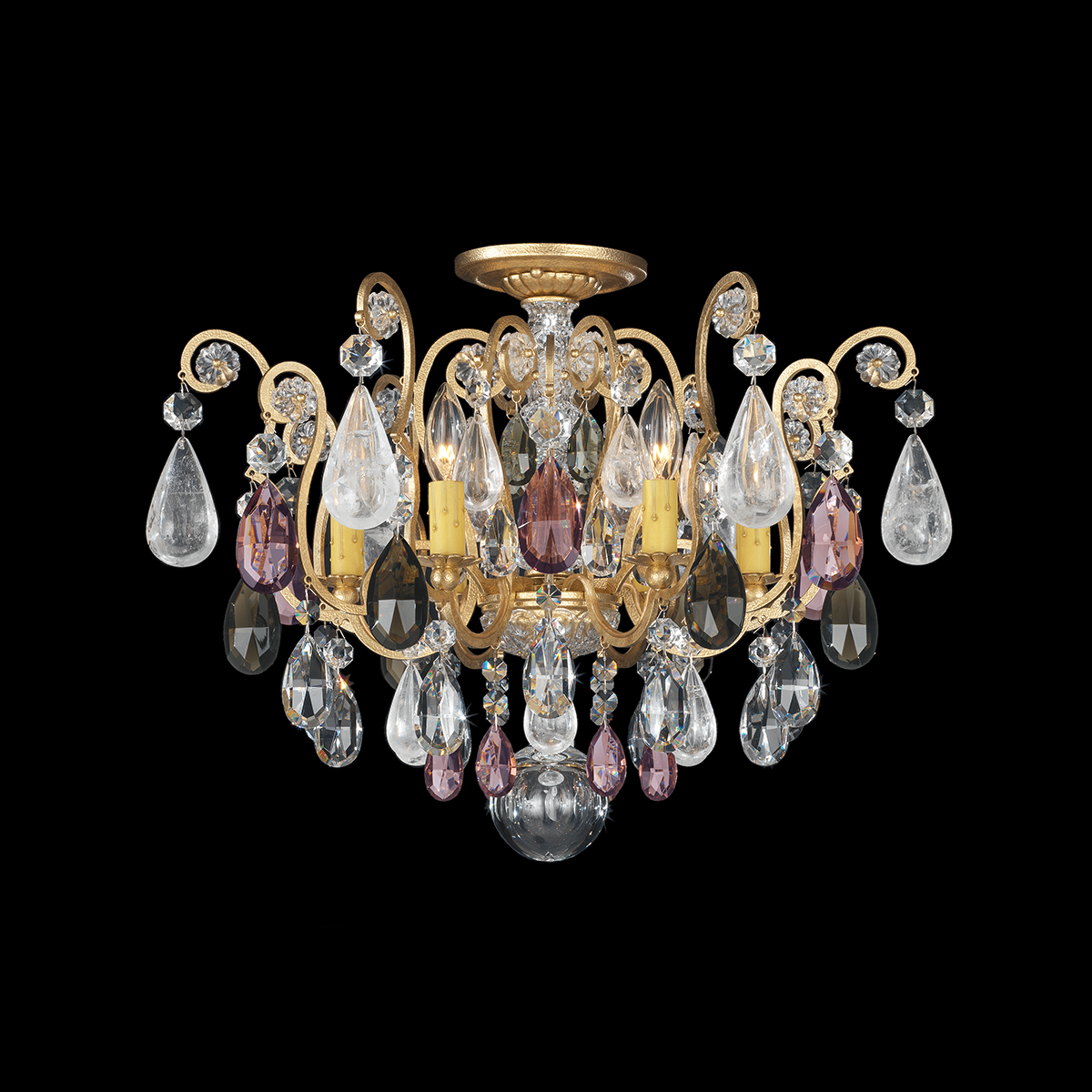 Schonbek Signature Crystal Renaissance Rock Crystal Semi Flush Mount 3584E-22AD_IMRO_1