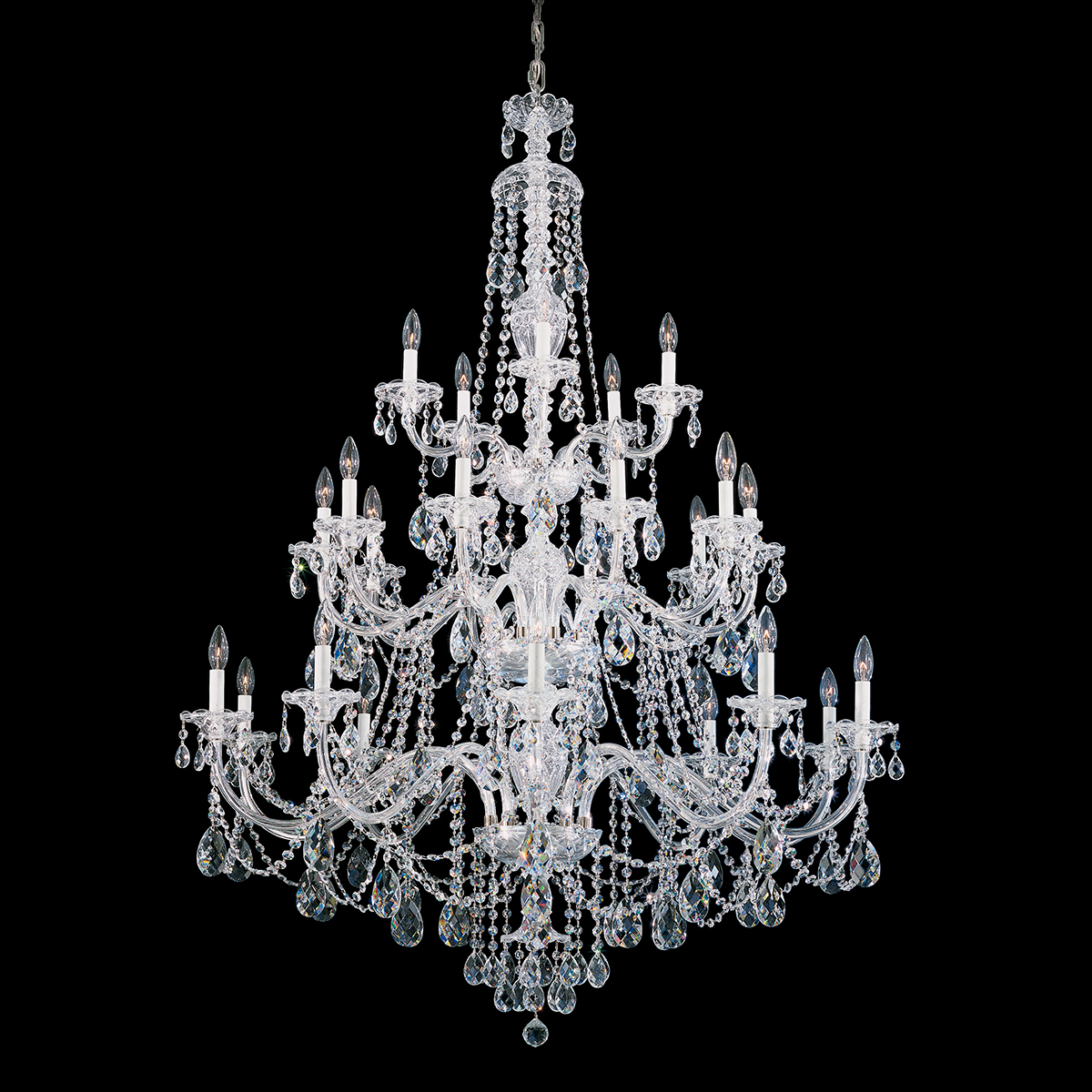 Schonbek Signature Crystal Sterling Chandelier 3610E-40H_IMRO_1