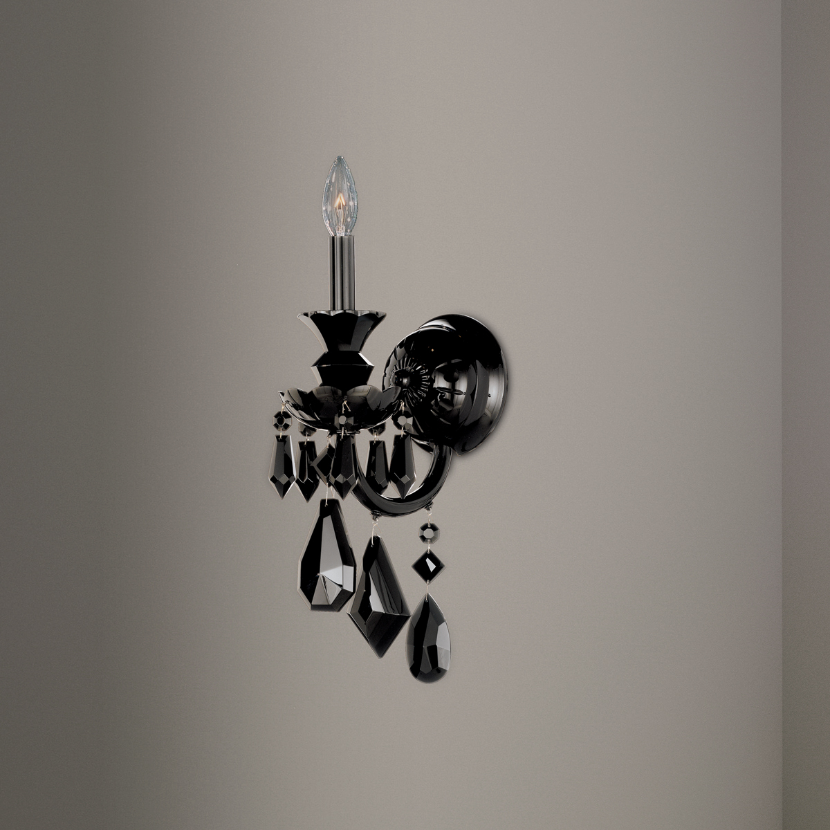 Schonbek Signature Crystal Hamilton Black Wall Sconce 5701EBK_IMRO_1