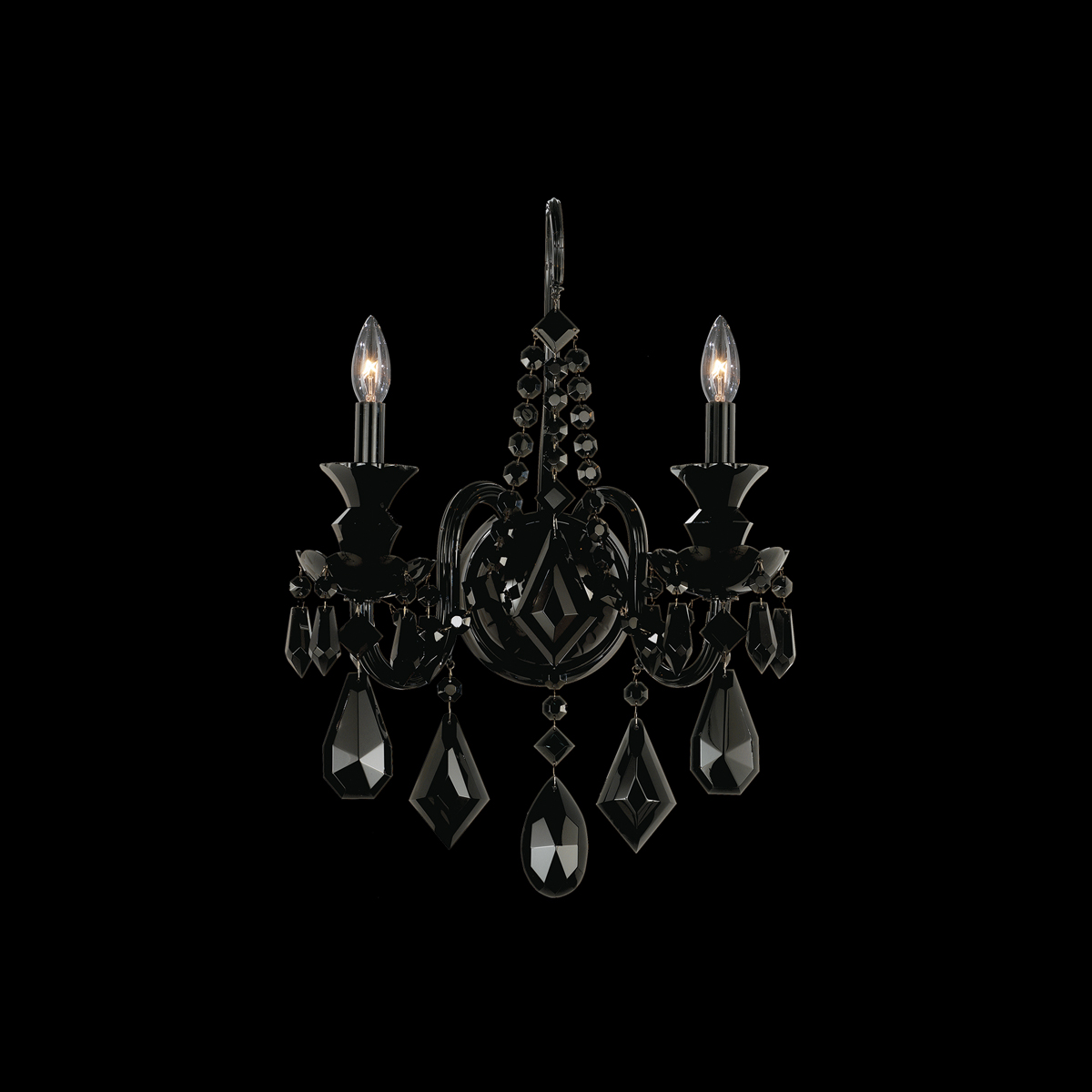 Schonbek Signature Crystal Hamilton Black Wall Sconce 5702EBK_IMRO_1