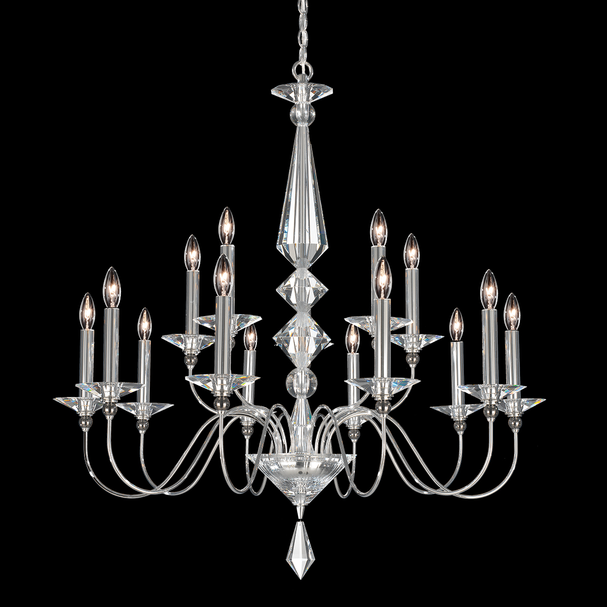 Schonbek Signature Crystal Jasmine Chandelier 9685E-40CL_IMRO_1