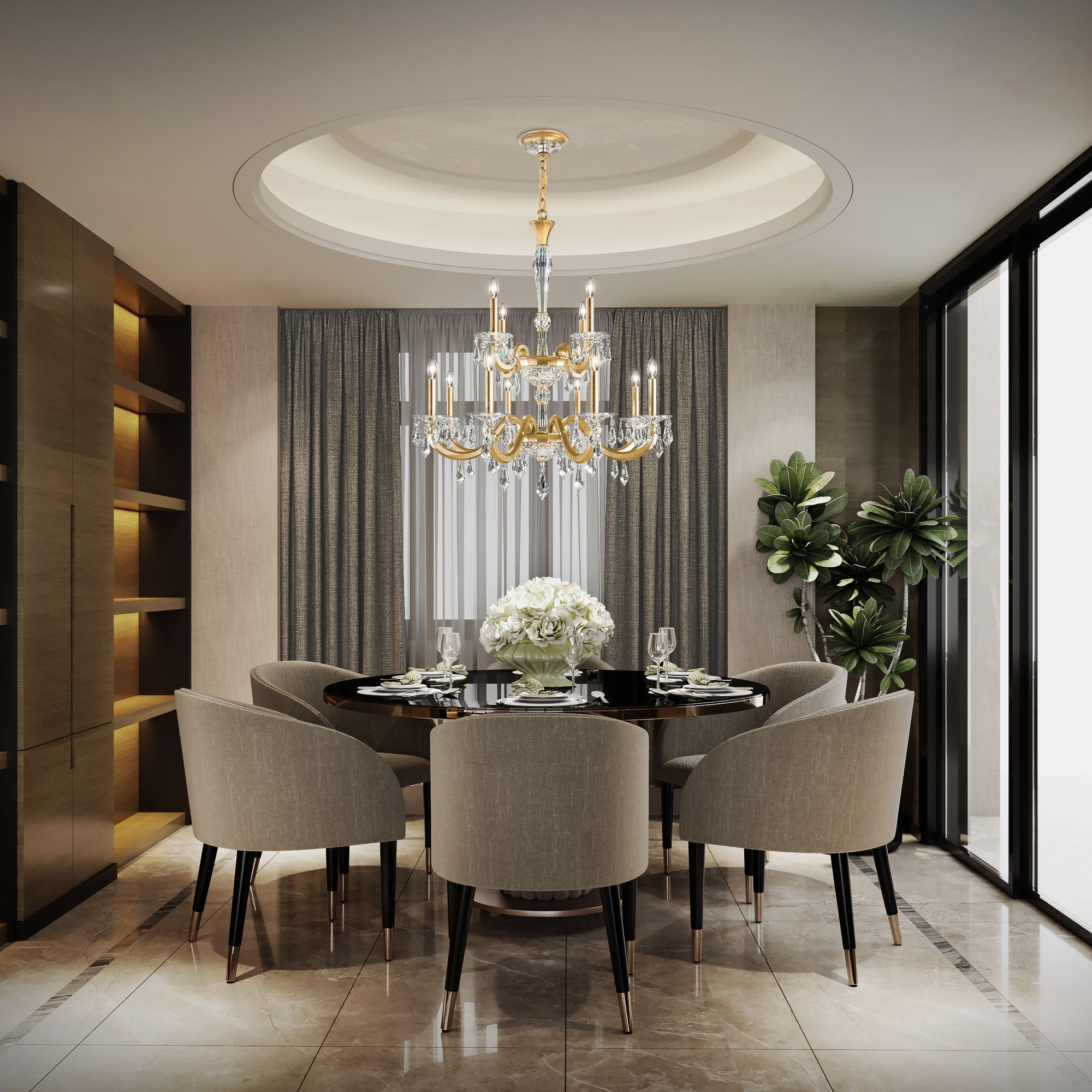 Schonbek Signature Crystal Napoli Chandelier S7612N-22R_IMRO_99