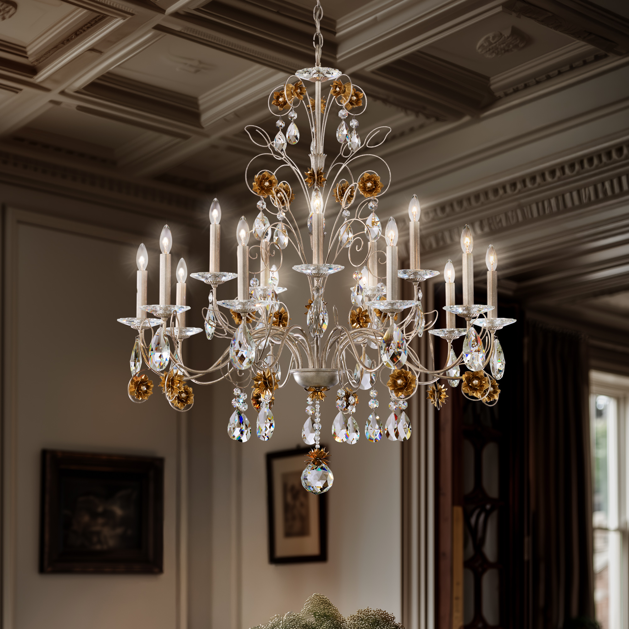 Schonbek Signature Crystal Camellia Chandelier S8015-4822R_IMRO_99